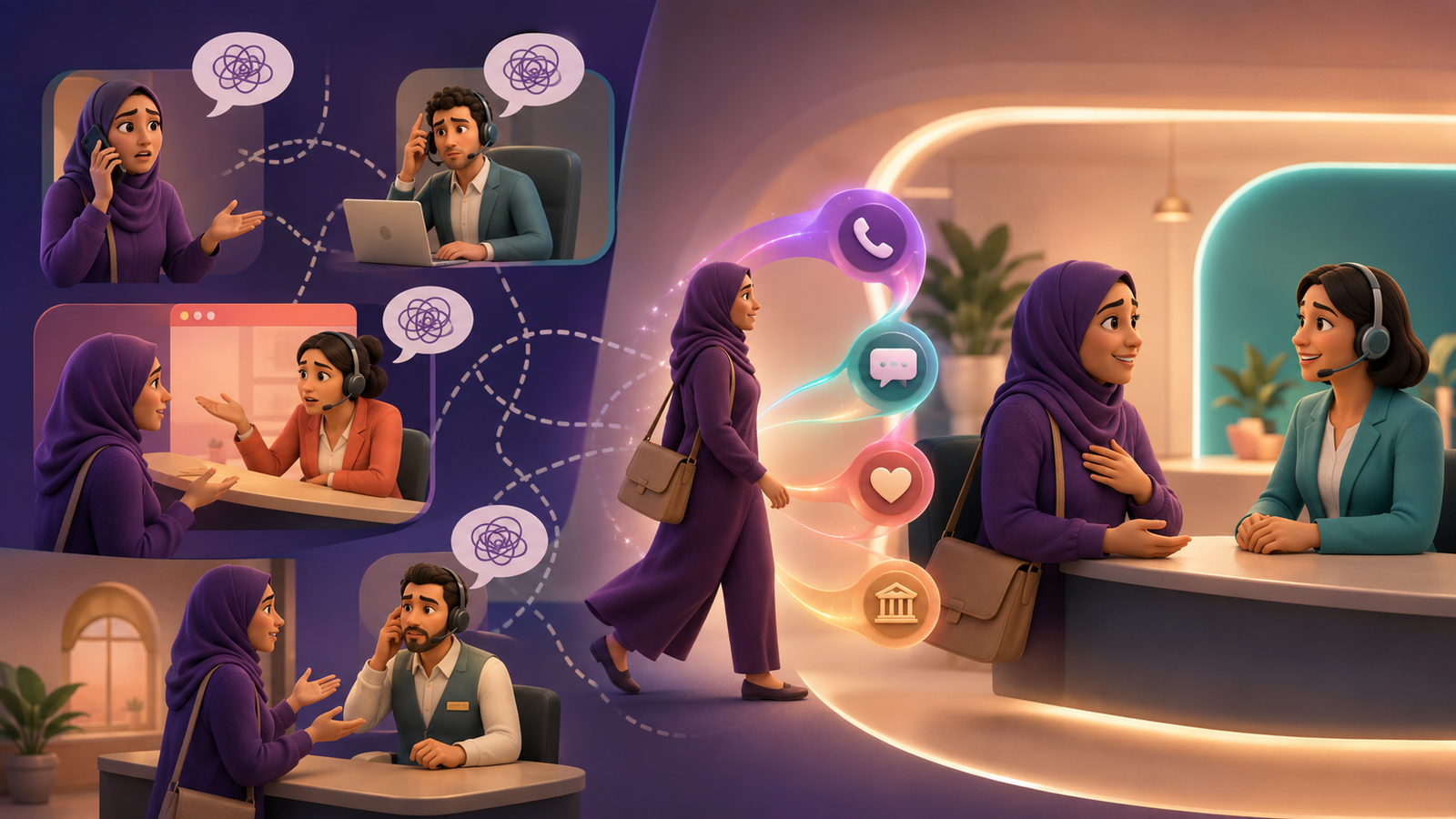 ليه العميل بيكرر حكايته؟ مشكلة Omnichannel مش موظف